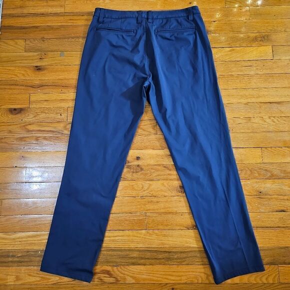 Rhone Commuter Pants Mens 33 Navy Blue Straight Stretch Flex Knit - Picture 3 of 12